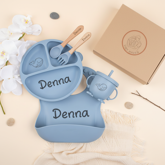 Tiny Haven Personalized Silicone Feeding Set Product Photo